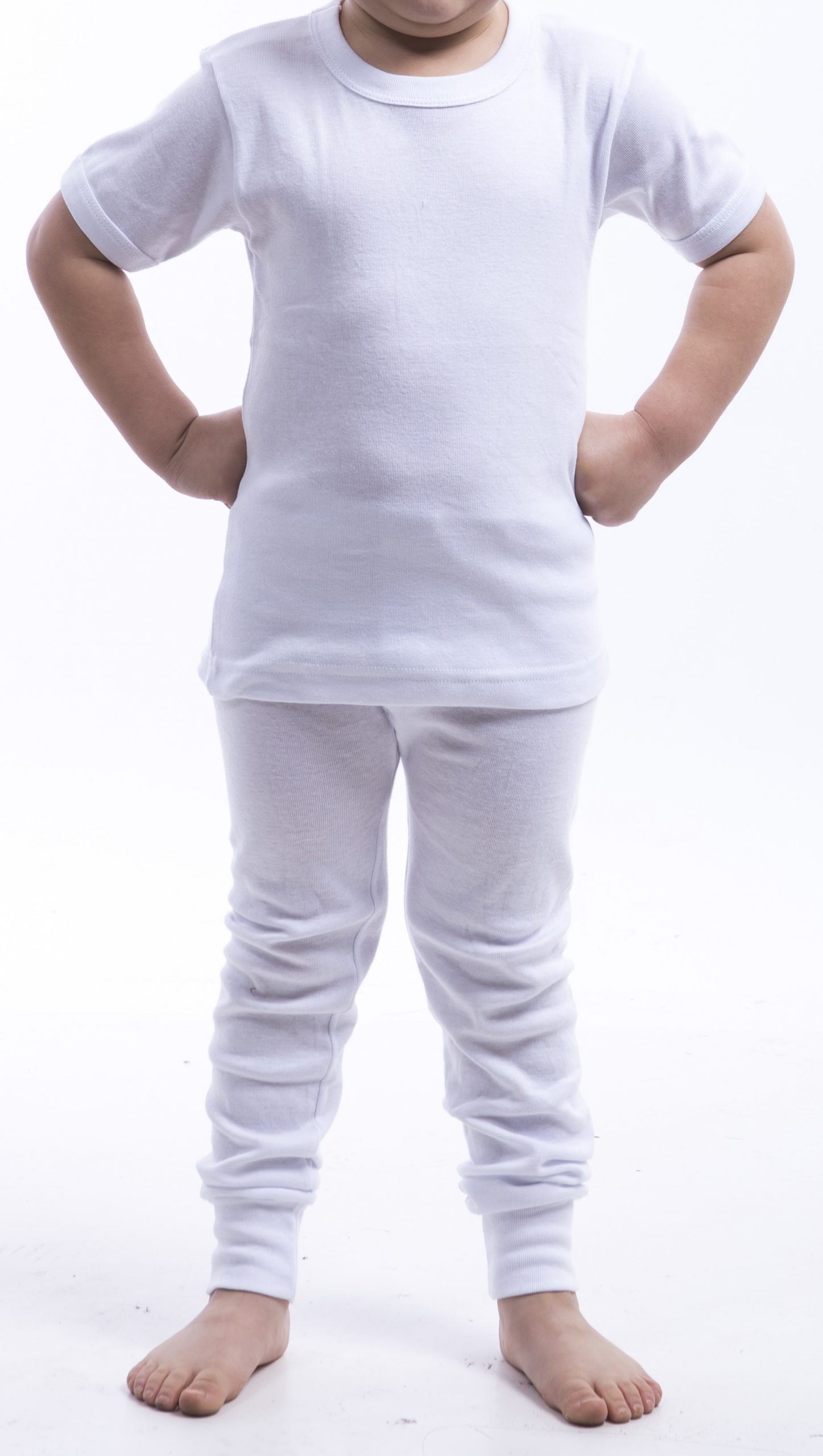 Camiseta niño manga corta blanca
